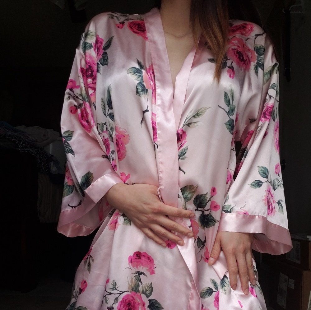 Silk robe